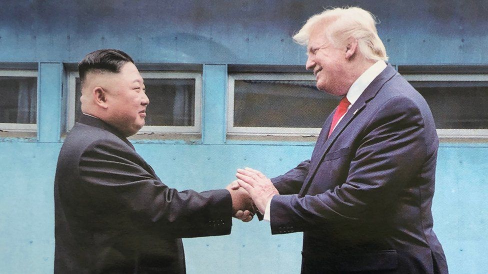 <strong>The fact that ex-President Donald Trump says he is still in touch with North Korea’s Kim Jong Un</strong>