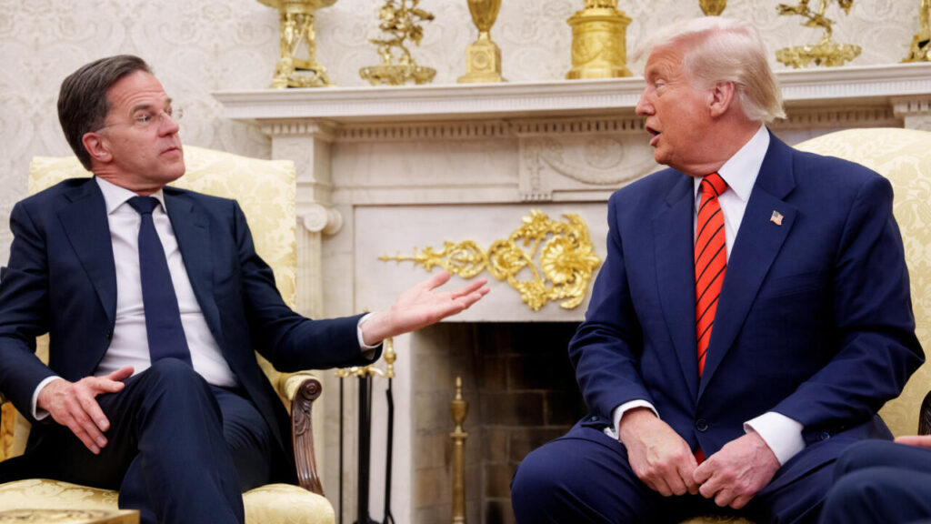 NATO's defense spending increase and Trump's Middle East tour.