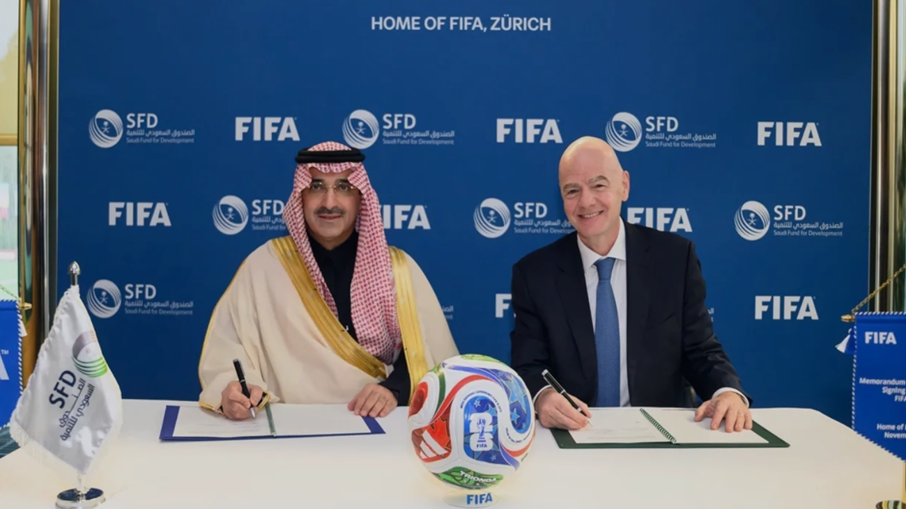 FIFA and Saudi Fund for Development team up to boost sports infrastructure.
