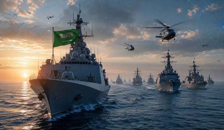Saudi Arabia forms Red Sea naval coalition as Houthi blockade disrupts shipping.